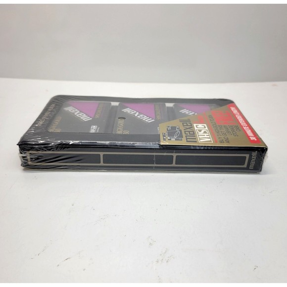 3 Maxwell VHS-C TC-30 HGX Gold Premium High Grade Video Tapes w/ Storage Case - Picture 9 of 9